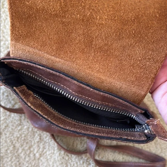Brandy Melville Brown Leather Backpack - Picture 3 of 4